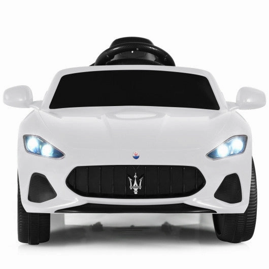 12V Kids Ride-on Car With Remote Control and Lights-White