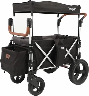 7S 2.0 Stroller Wagon, 2 Passenger - Black