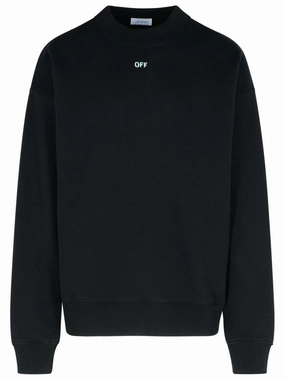 'Vibe Arrow' Black Cotton Sweatshirt