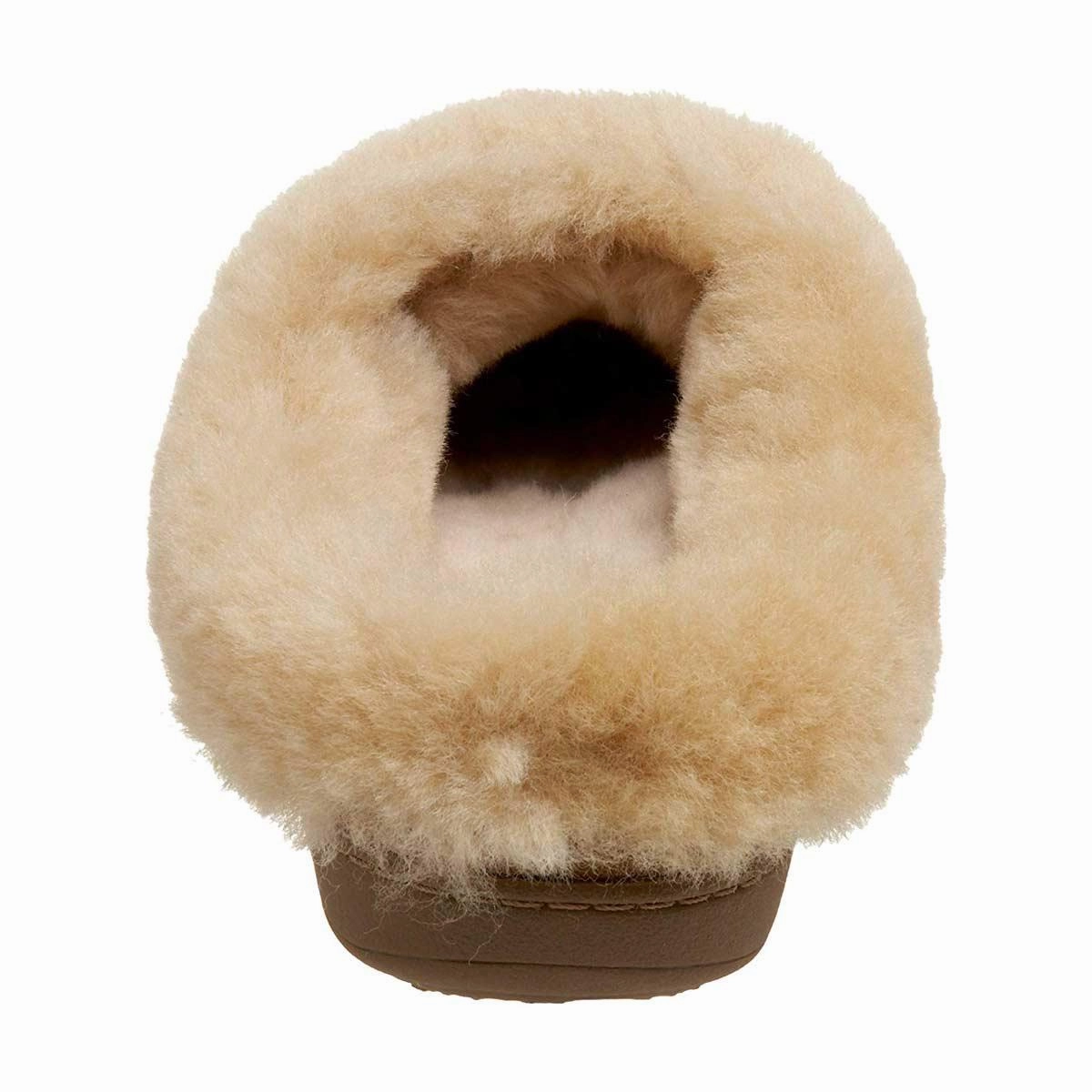 Acorn Women's Slipper - Shearling Ewe Collar Sheepskin Walnut | A10879