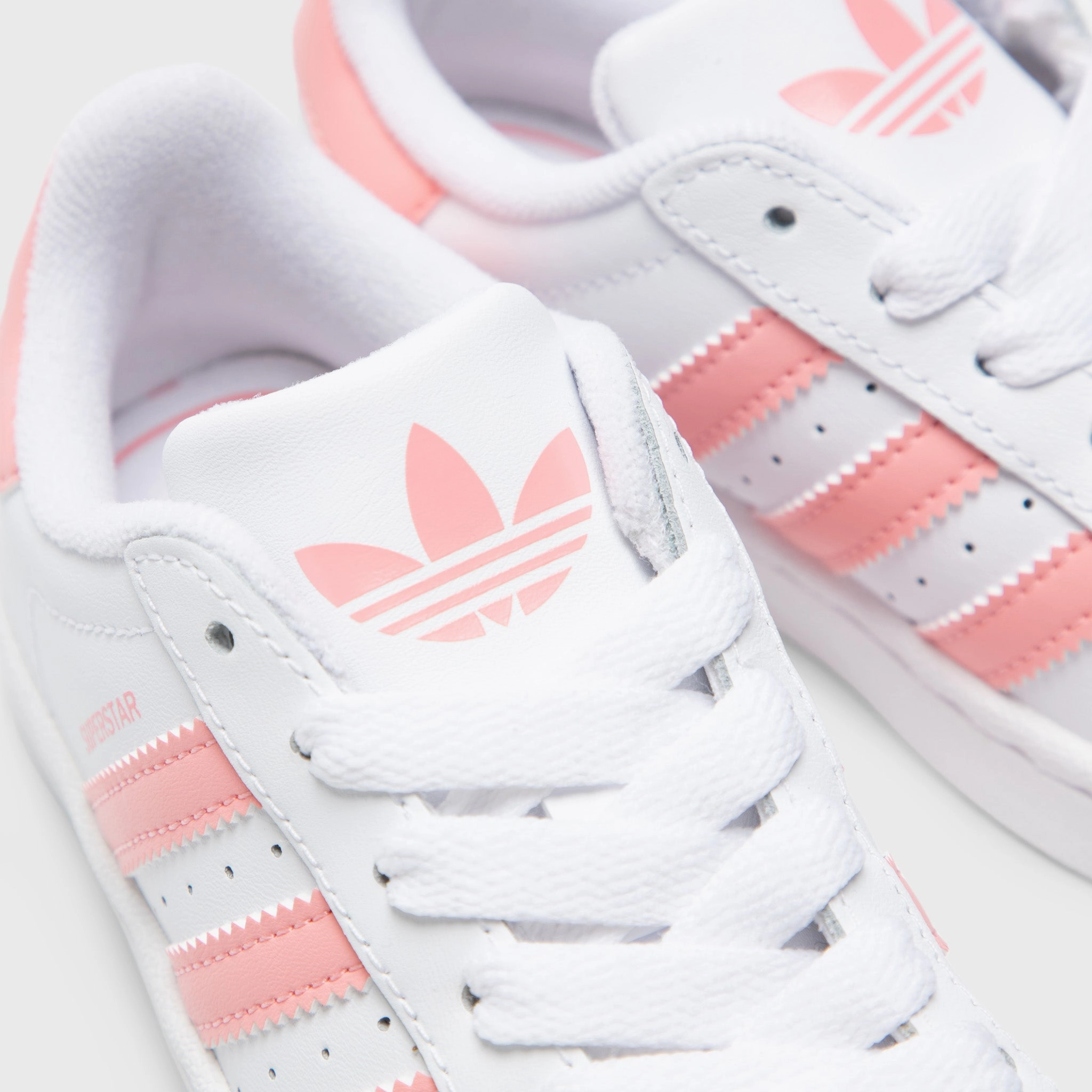 adidas Children's Superstar II White / Semi Pink Spark