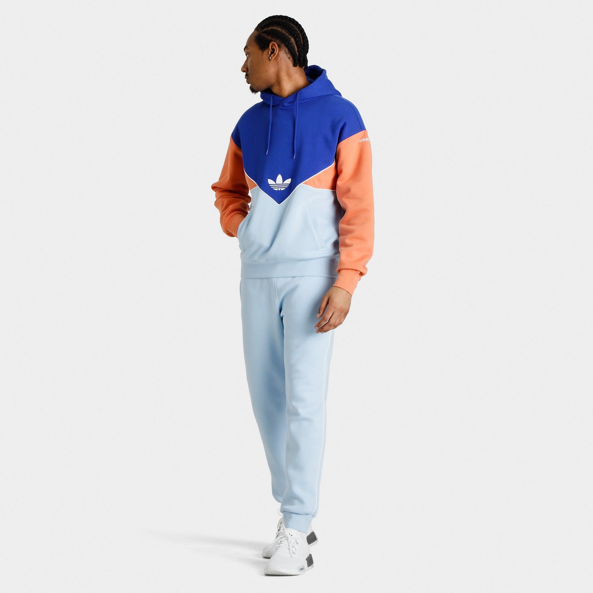 adidas Coloardo Pullover Hoodie Semi Lucid Blue / Clear Sky - Hazy Copper