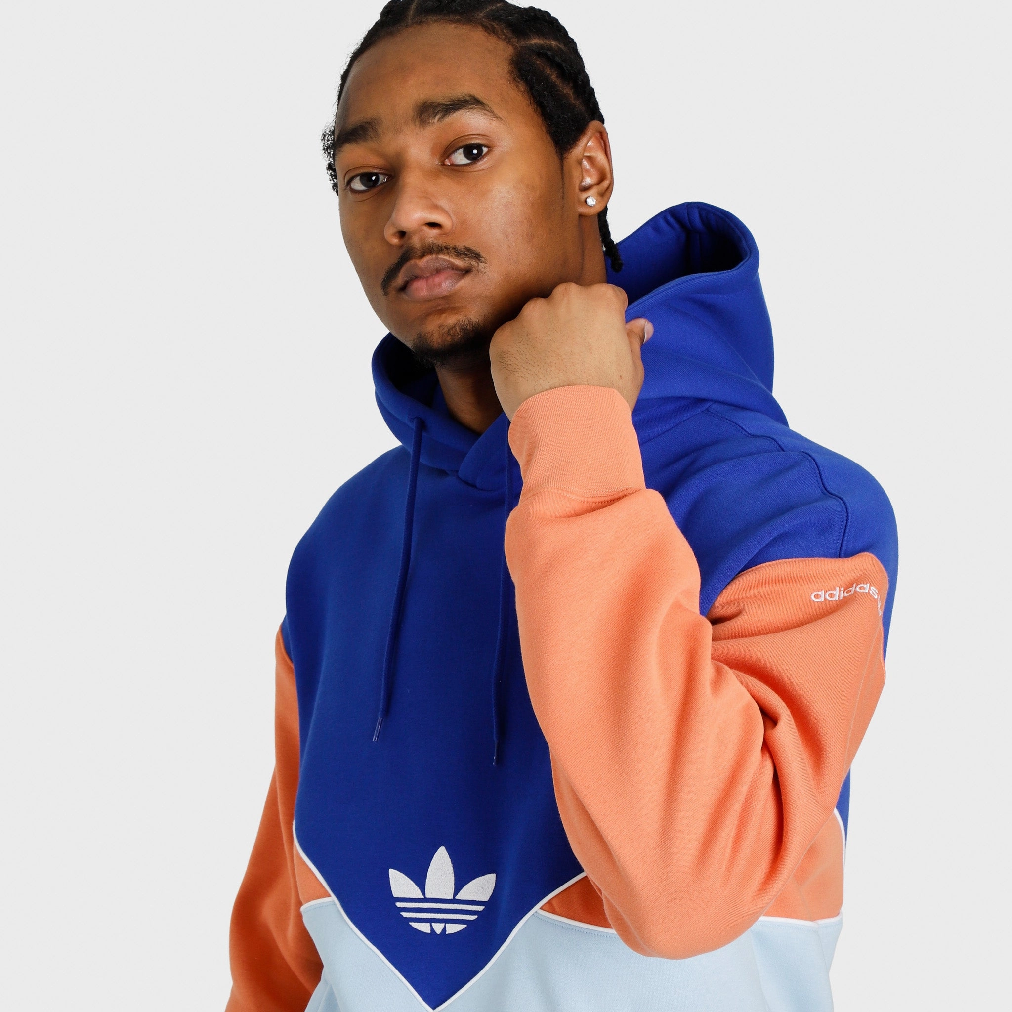 adidas Coloardo Pullover Hoodie Semi Lucid Blue / Clear Sky - Hazy Copper