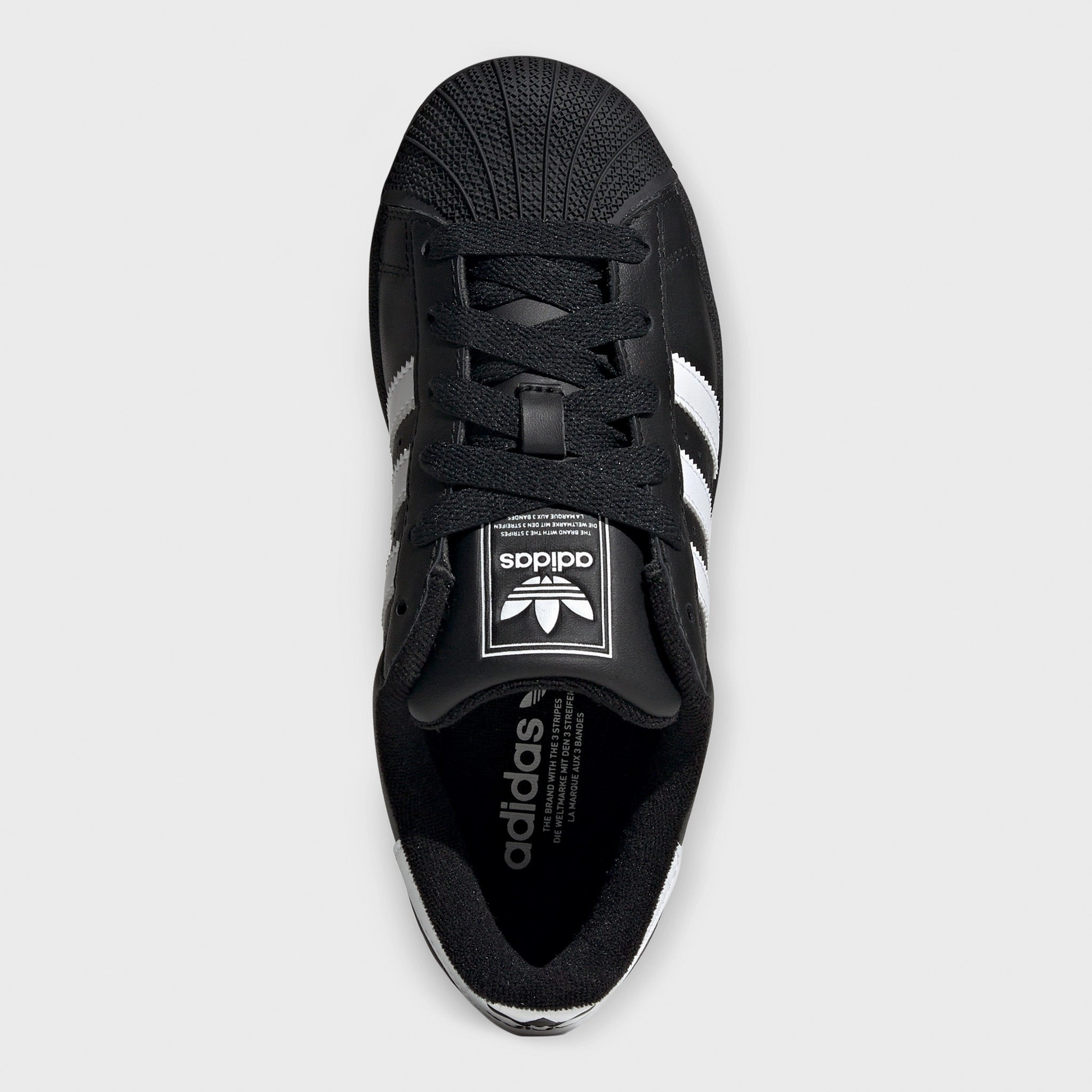 adidas Juniors' Superstar II Core Black / White