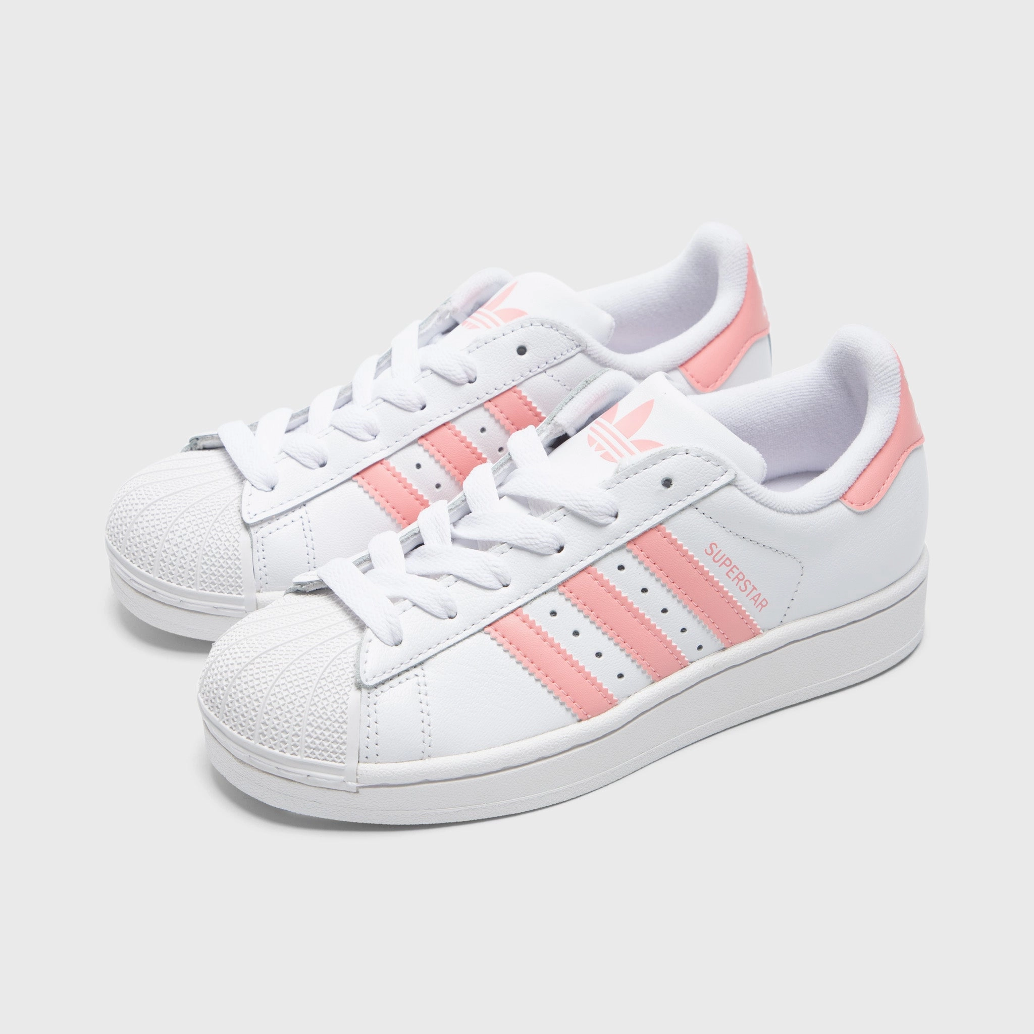 adidas Juniors' Superstar II White / Semi Pink Spark