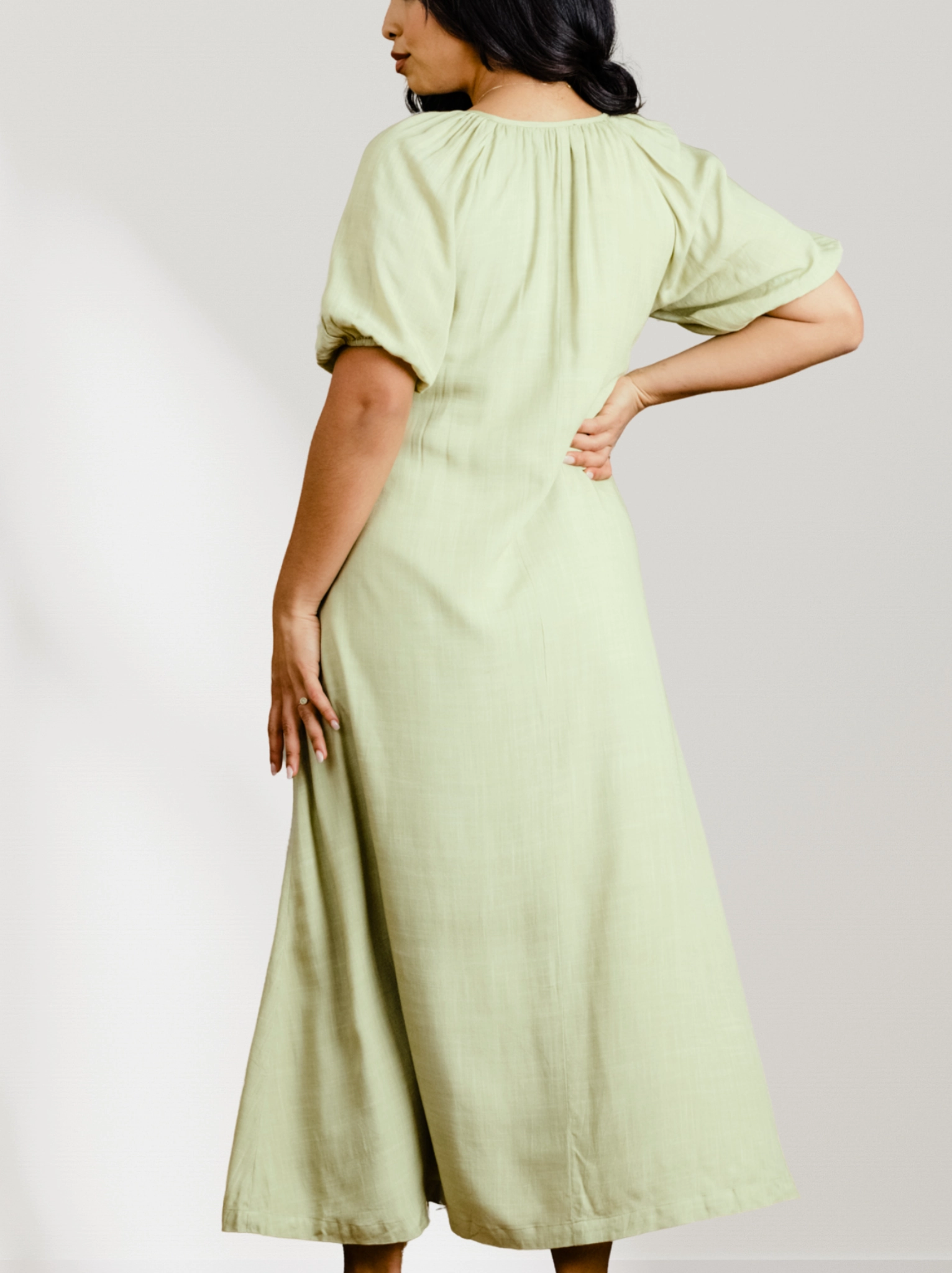 Amari Puff Sleeve Maxi Dress