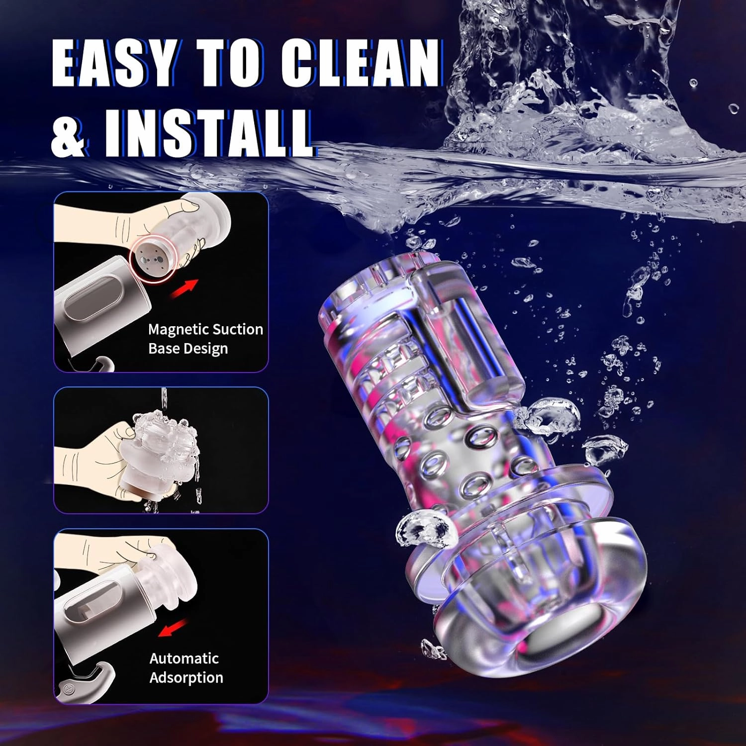 AMOVIBE Sex Toy with 9 Thrusting & Vibration Settings