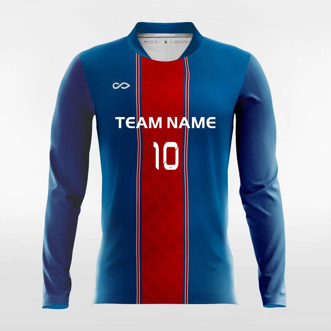 Apollo - Customized Men's Sublimated Long Sleeve Soccer Jersey