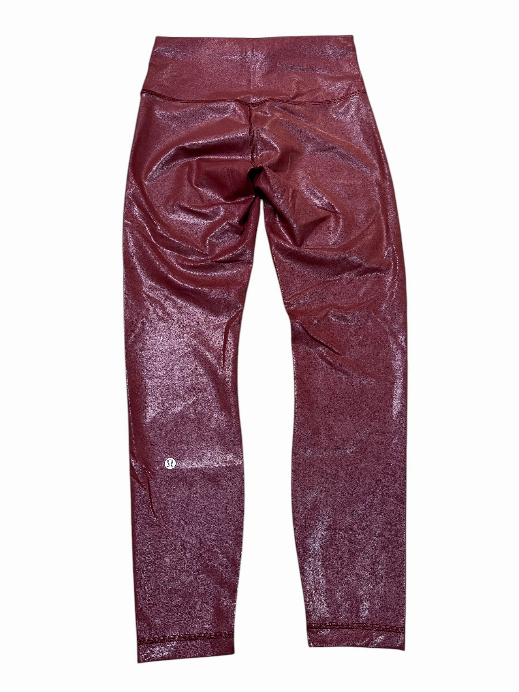 Athletic Leggings By Lululemon In Maroon, Size:S