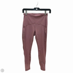 Athletic Leggings By Lululemon In Mauve, Size: 6