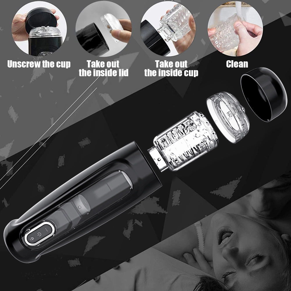 Automatic Telescopic Rotation Male Masturbator for Men Sex Machine Masturbation