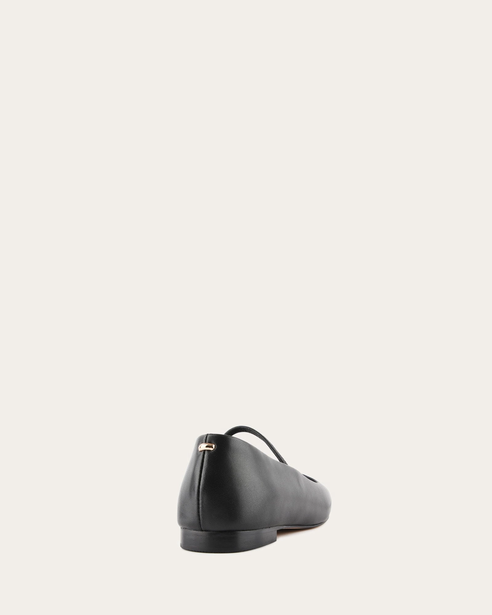 AVERY CASUAL FLATS BLACK LEATHER