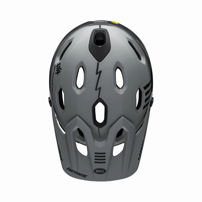 Bell Super DH Spherical Full Face Helmet - Fasthouse - Matt Gray-Black
