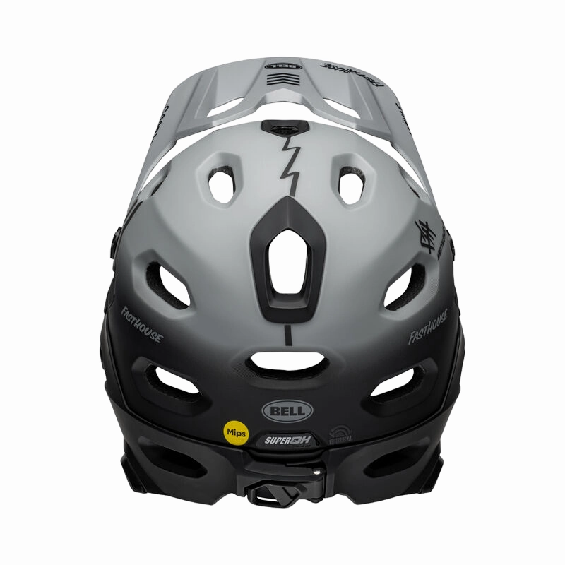 Bell Super DH Spherical Full Face Helmet - Fasthouse - Matt Gray-Black