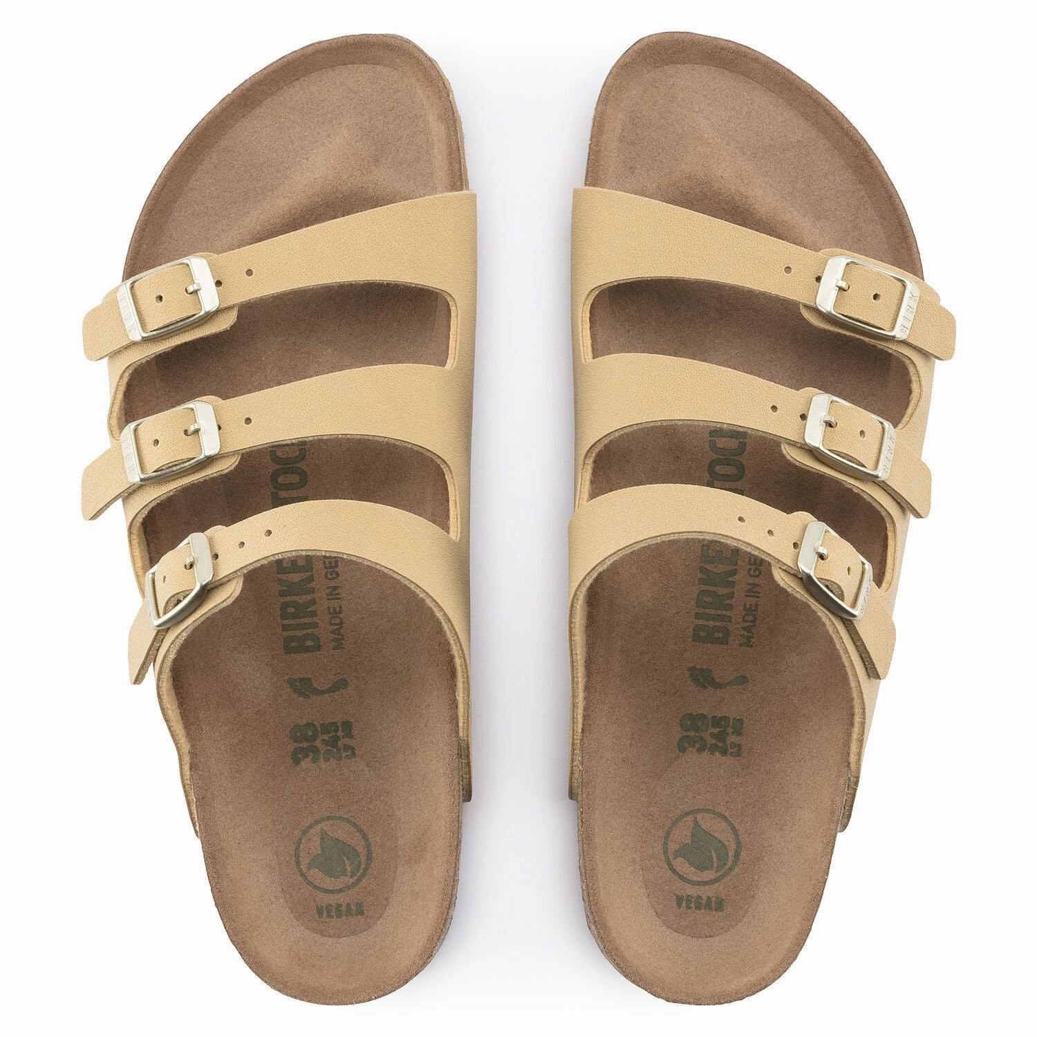 Birkenstock Florida BFNB Earthy Vegan Latte Cream 1019435