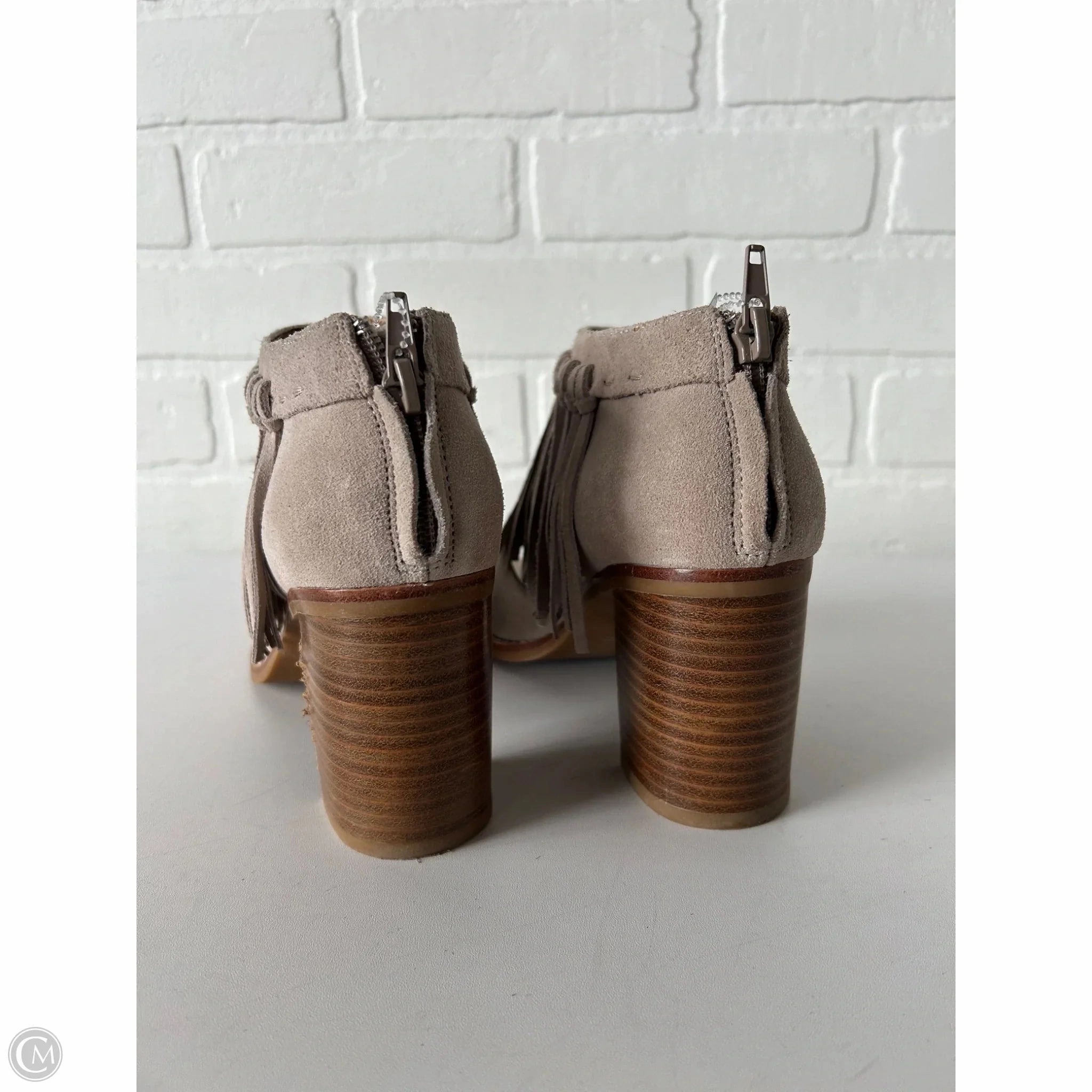 Boots Ankle Heels By Sbicca In Tan, Size: 7