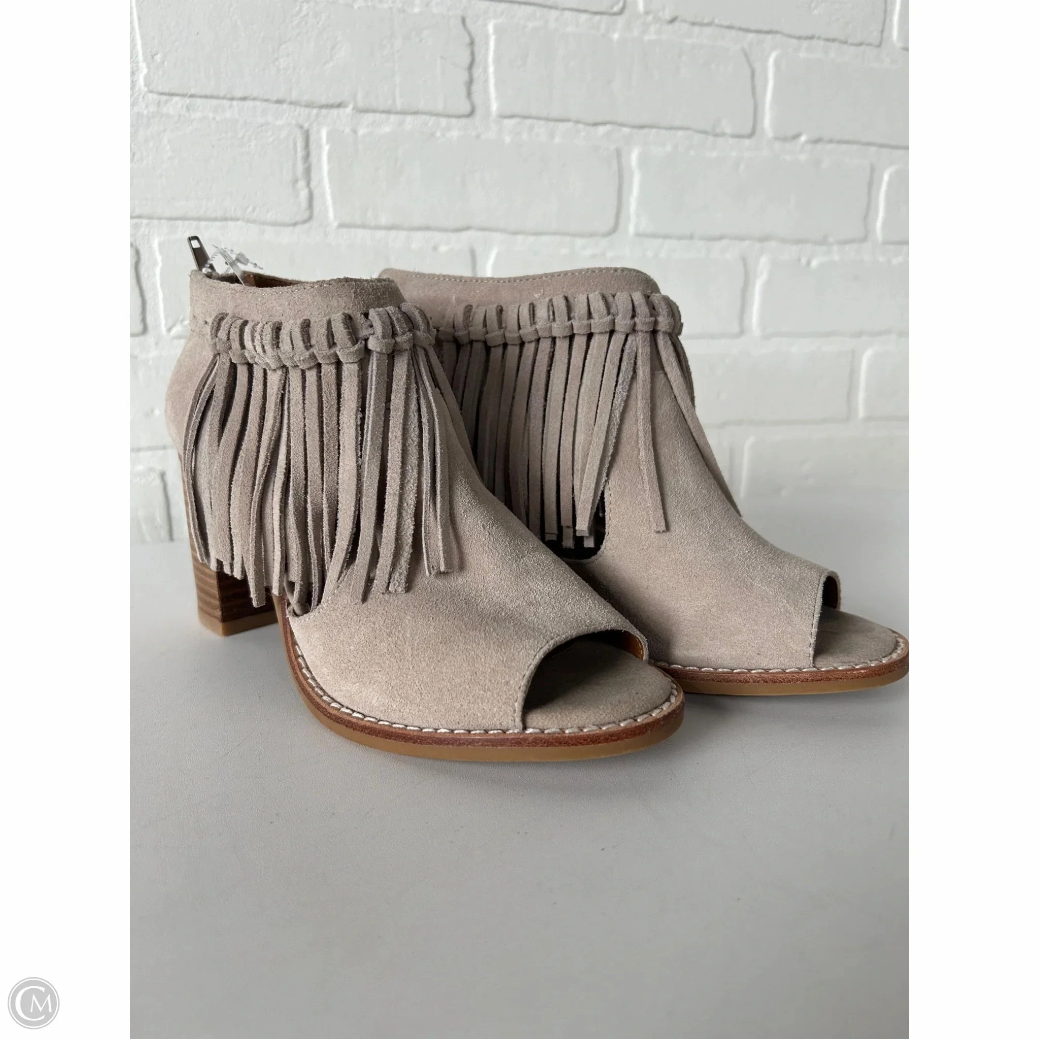 Boots Ankle Heels By Sbicca In Tan, Size: 7