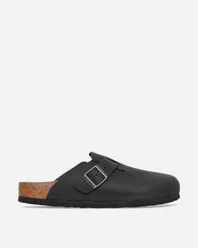 Boston Oiled Leather Sandals Black