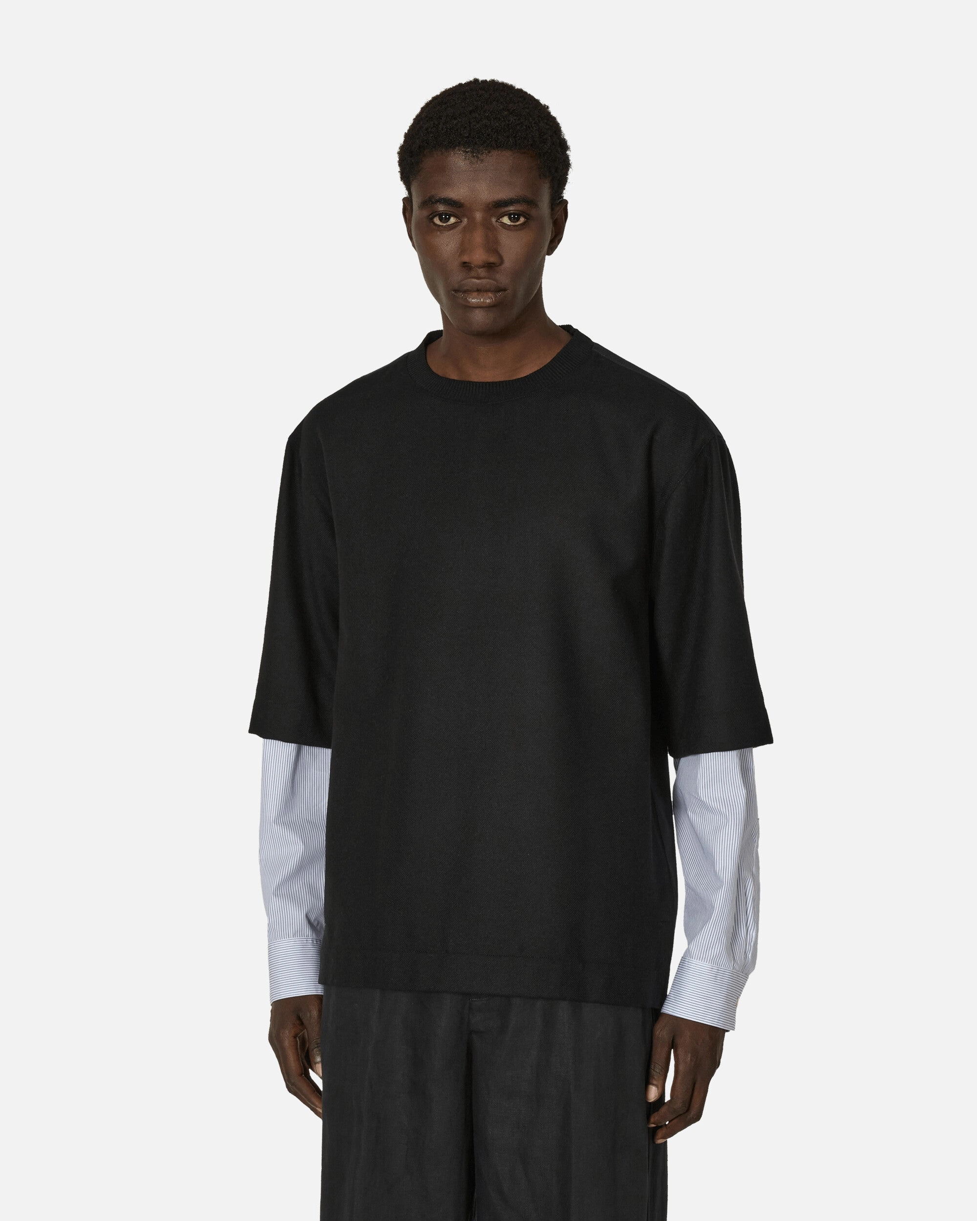 Boxy Cotton T-Shirt Black