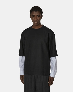 Boxy Cotton T-Shirt Black