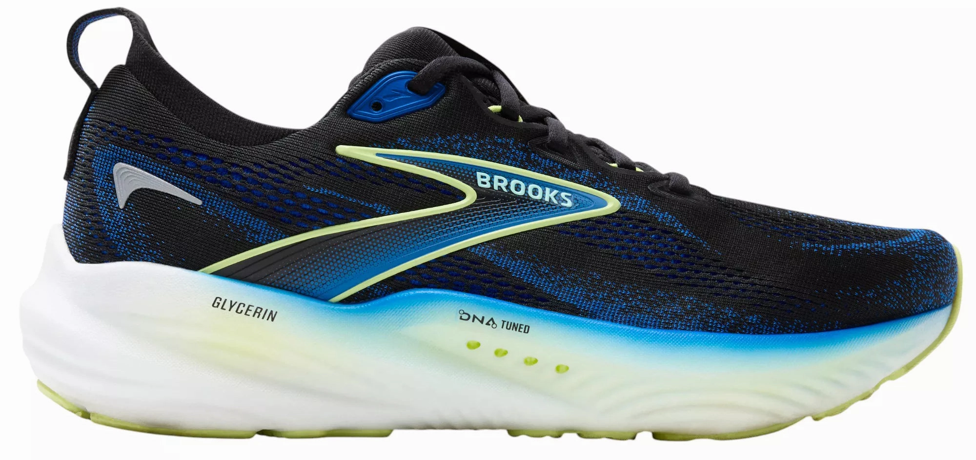 Brooks Glycerin 22 (Black/Cobalt/Neo Yellow) - Men's