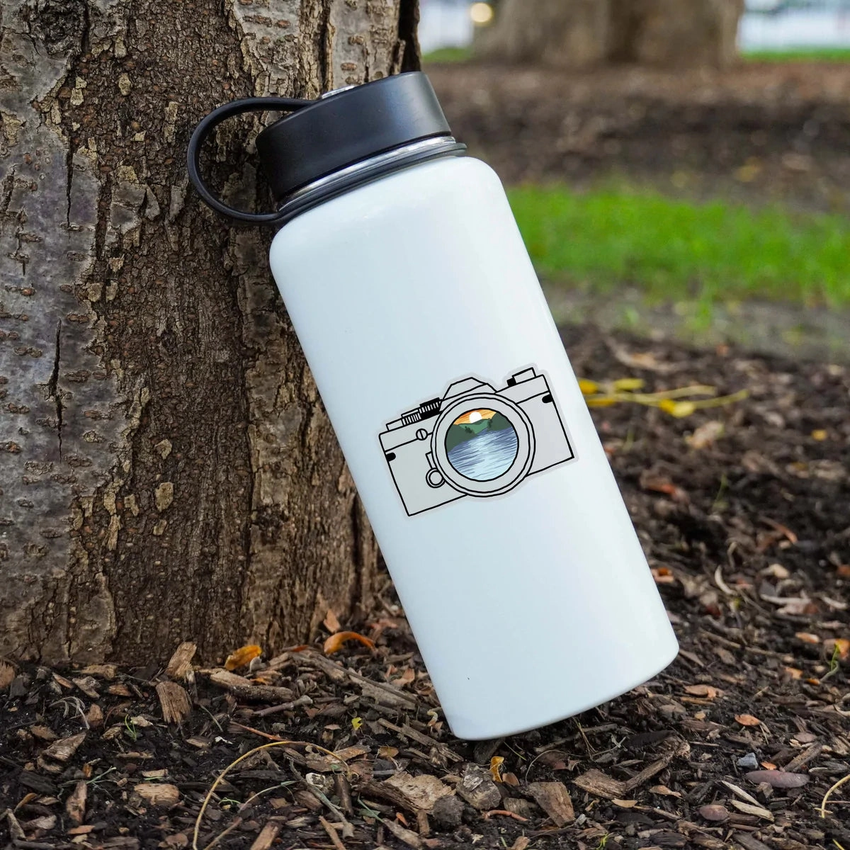 Camera Nature Sticker - Multicolor Lens