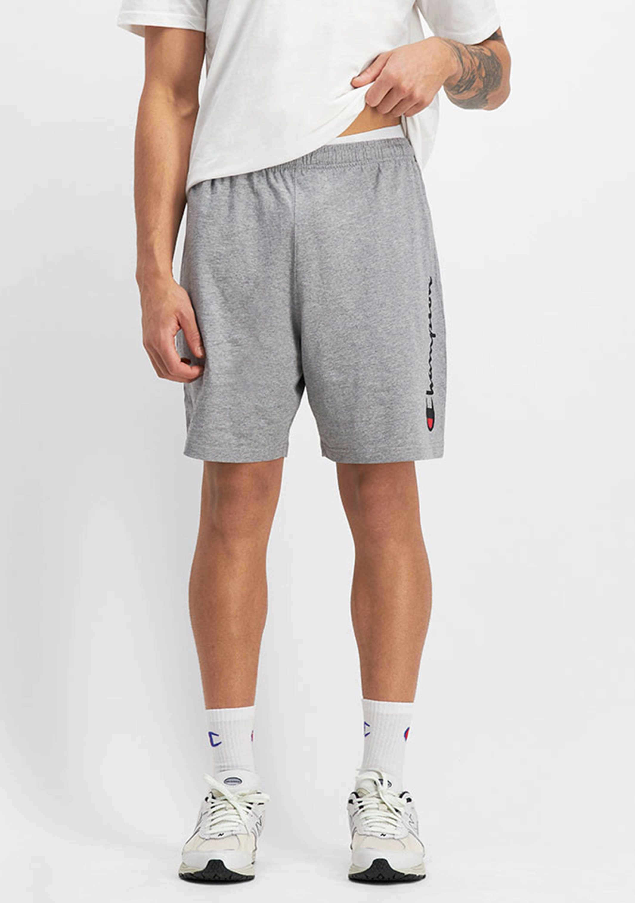Champion Men’s Script Jersey Short Grey