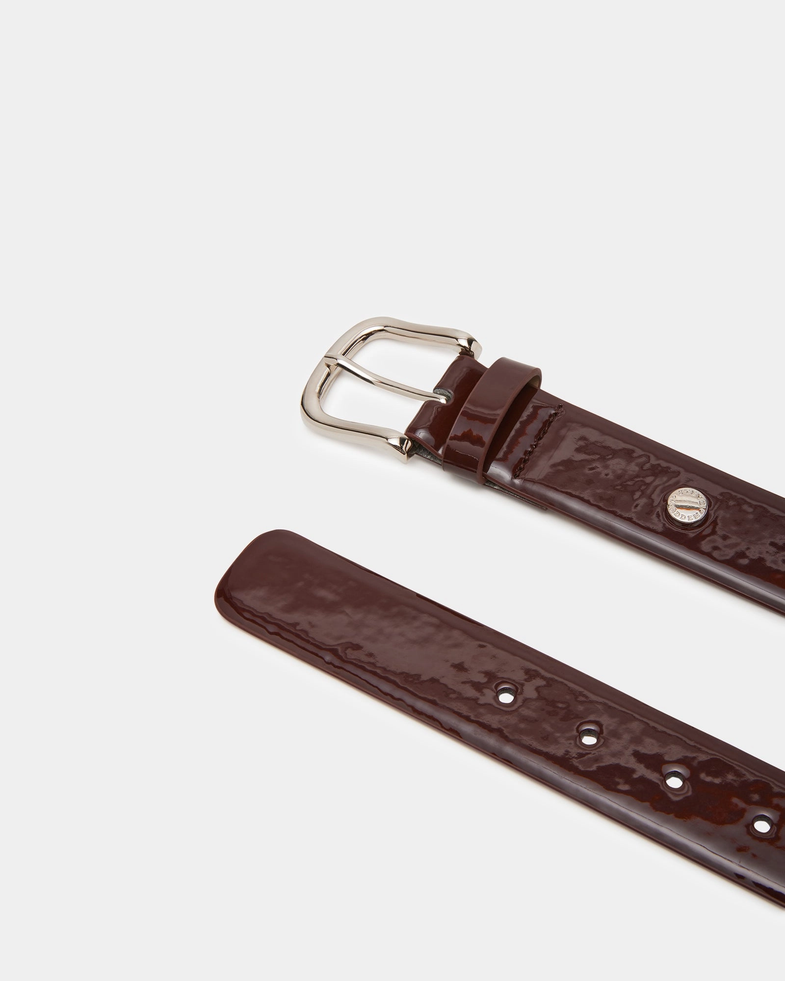 CLASSIC PATENT BELT WINE