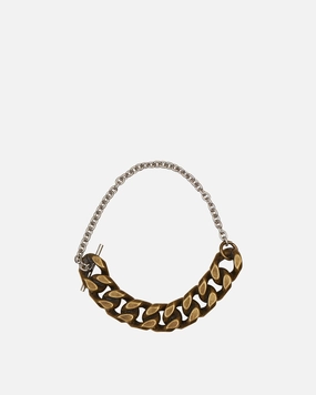Contrast Chain Bracelet Antic Silver