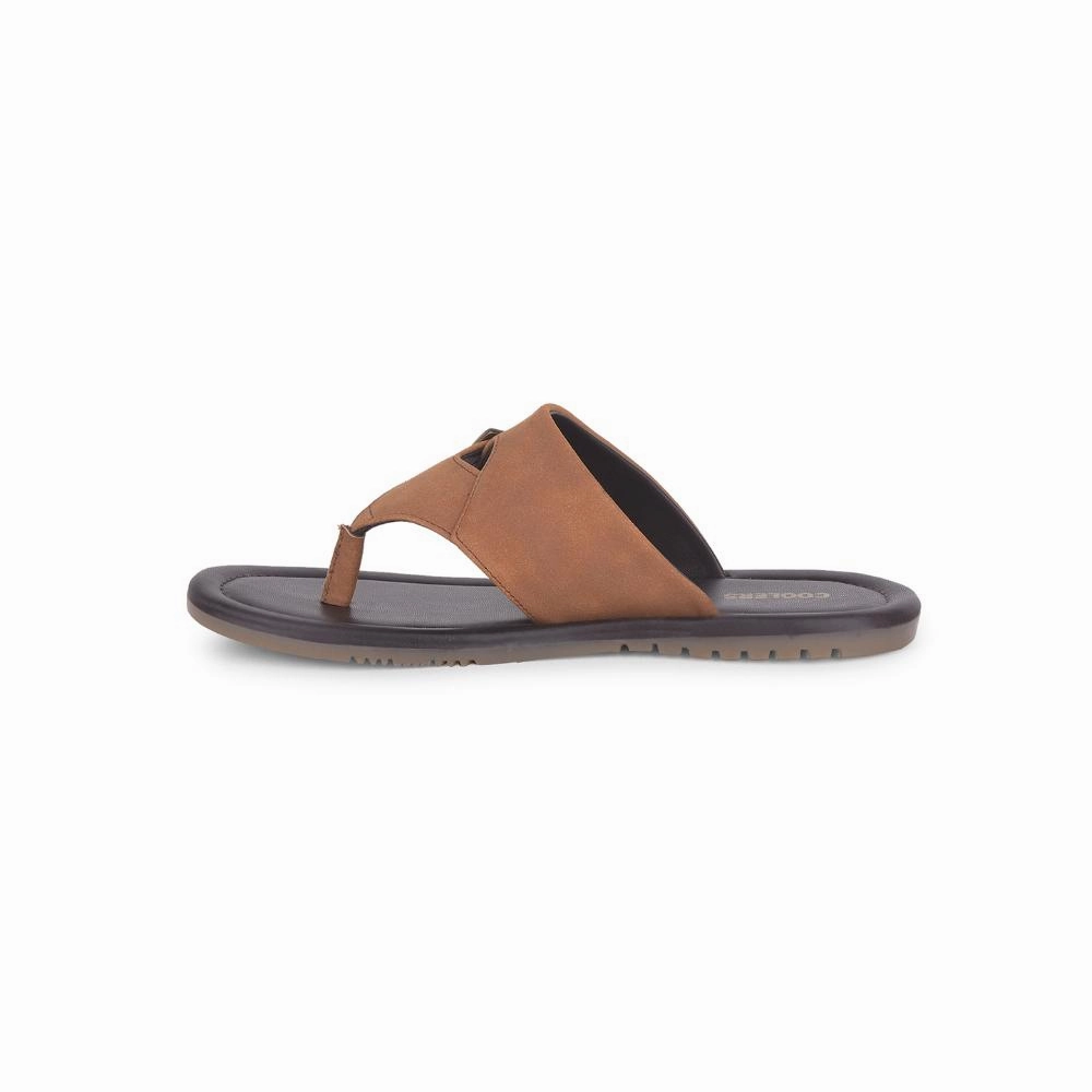 Coolers By Liberty Mens CAROL-60 Tan Casual Slipper
