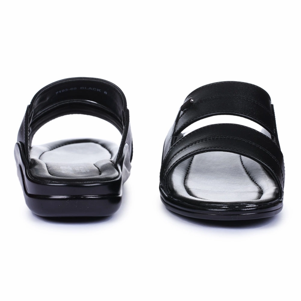Coolers Casual Black Slippers For Men 7193-60 By Liberty