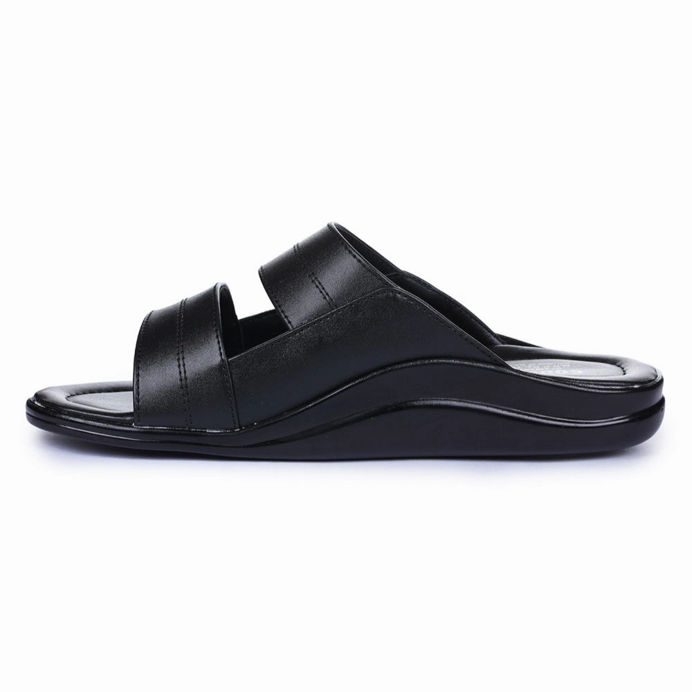 Coolers Casual Black Slippers For Men 7193-60 By Liberty