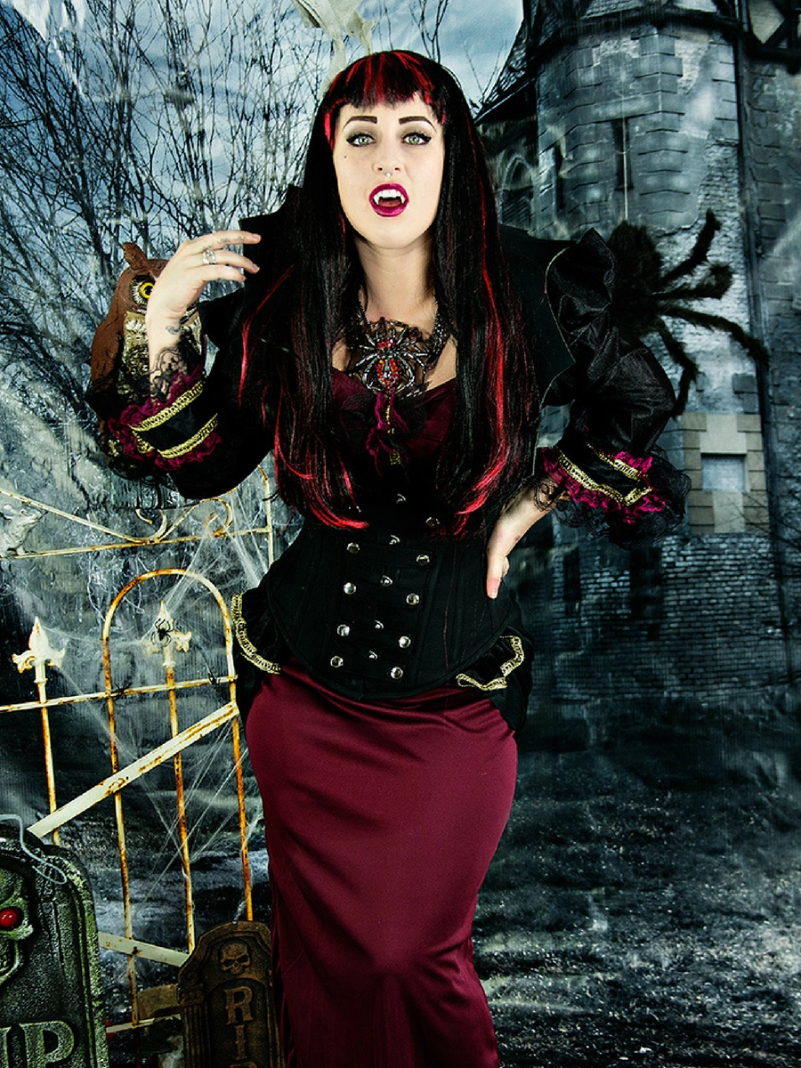 Cotton Romantic Curve Longline Underbust Corset with Snaps : CS-345