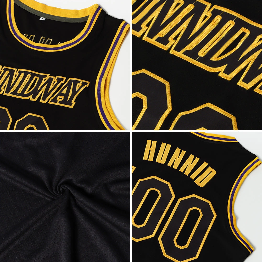 Custom Black Teal Authentic Throwback Basketball Jersey