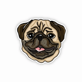 Dog Sticker - Pug