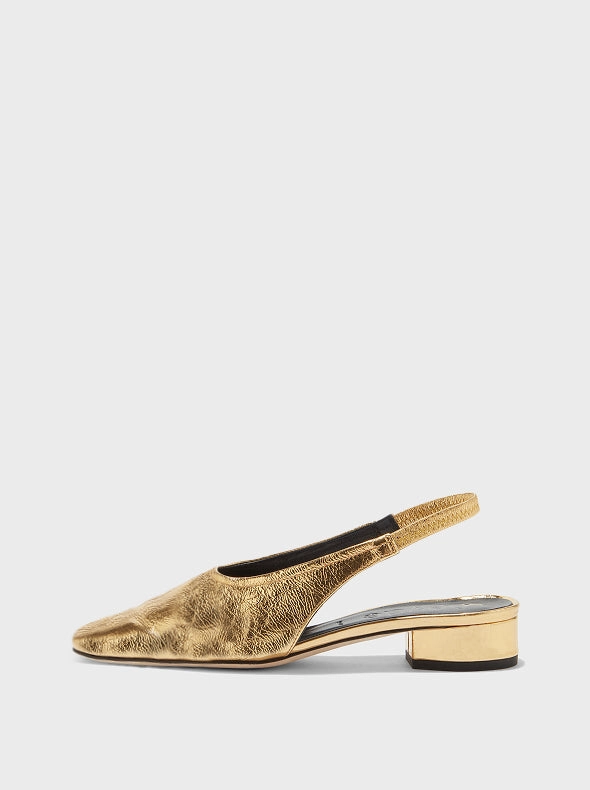 Dua Laminated Leather Slingback
