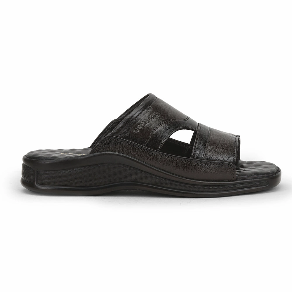 Healers Casual Slippers For Men (Brown) 2050-803D By Liberty