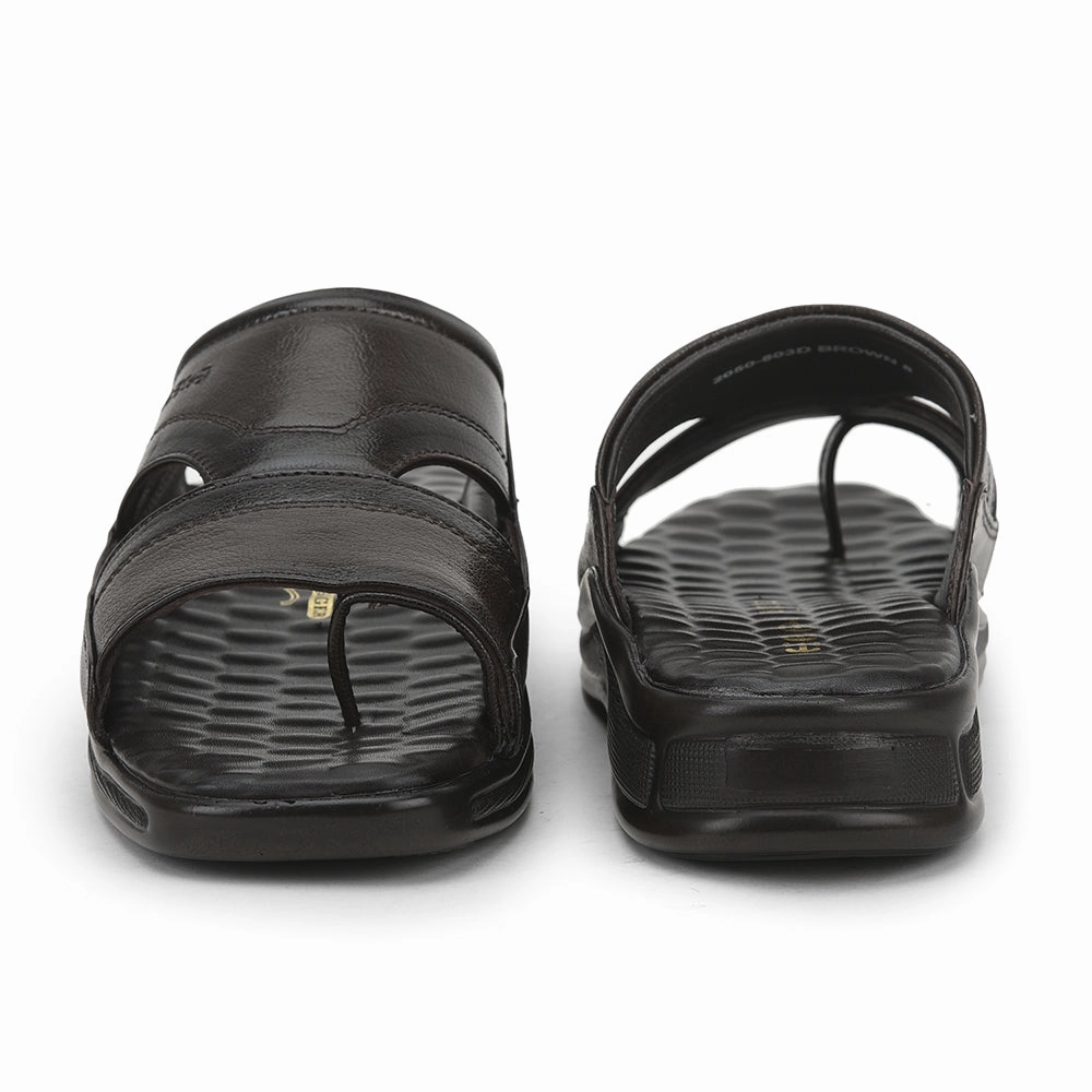 Healers Casual Slippers For Men (Brown) 2050-803D By Liberty