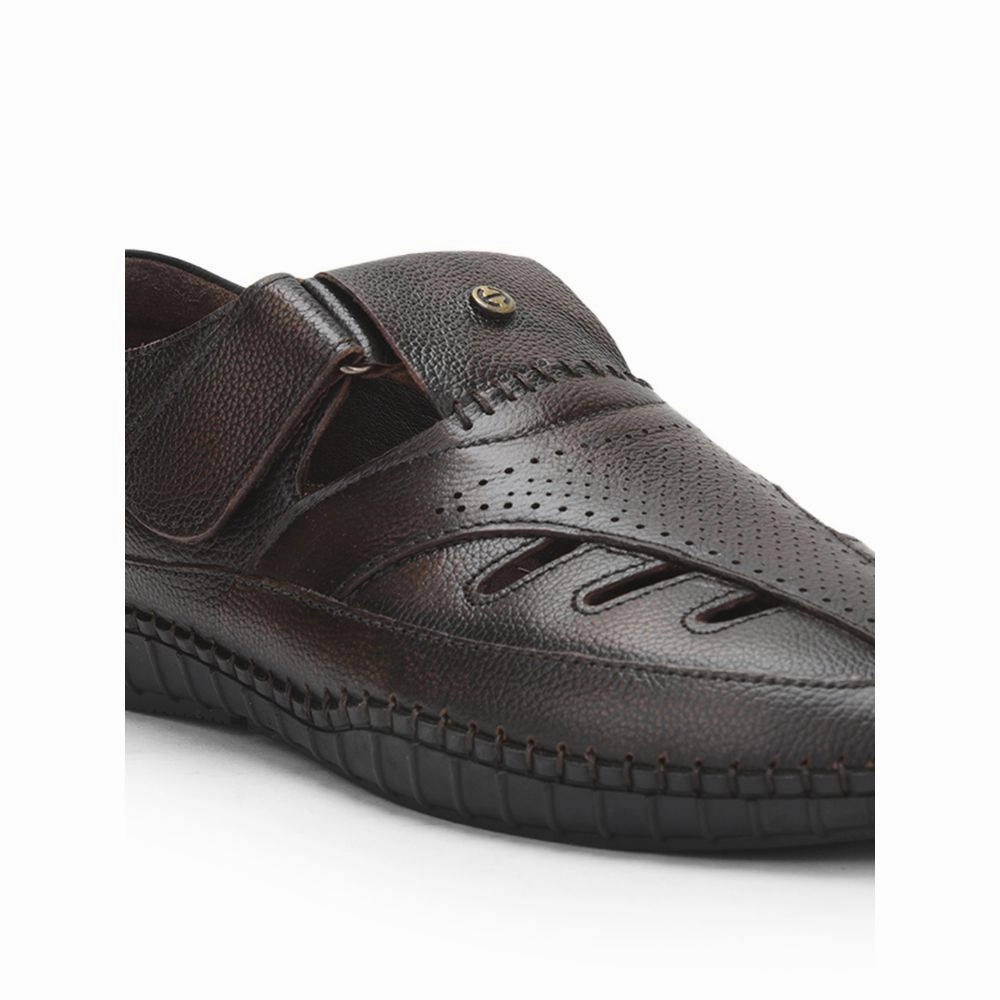 Healers Tan Casual Buckle Sandal For Men JPL-205 By Liberty