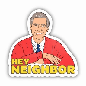 Hey Neighbor Sticker - Multicolor