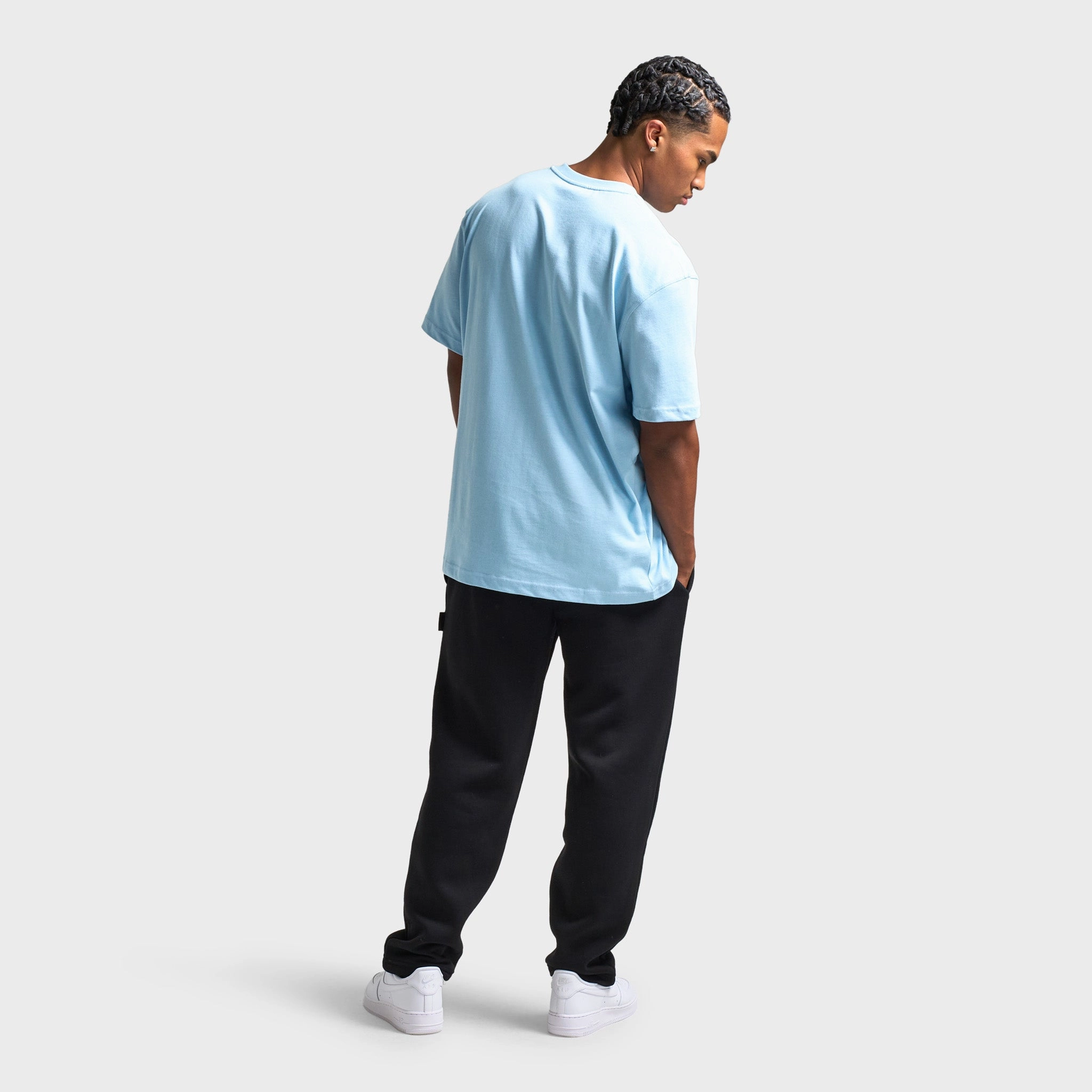 Hoodrich Ritual Embroidered T-Shirt Clear Sky / Black
