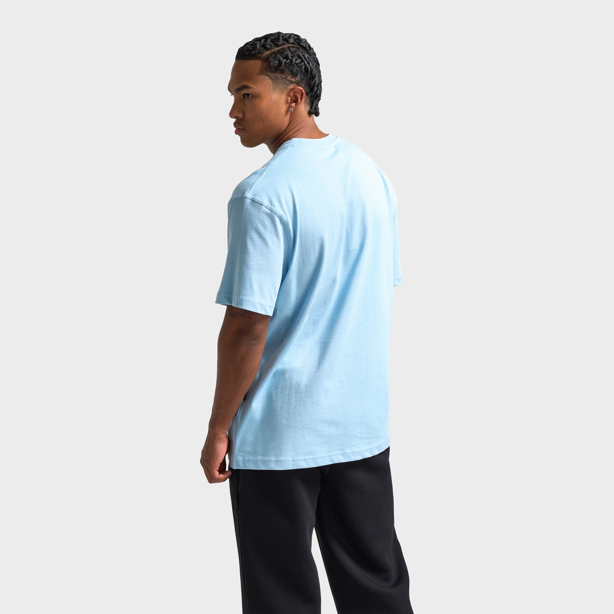 Hoodrich Ritual Embroidered T-Shirt Clear Sky / Black