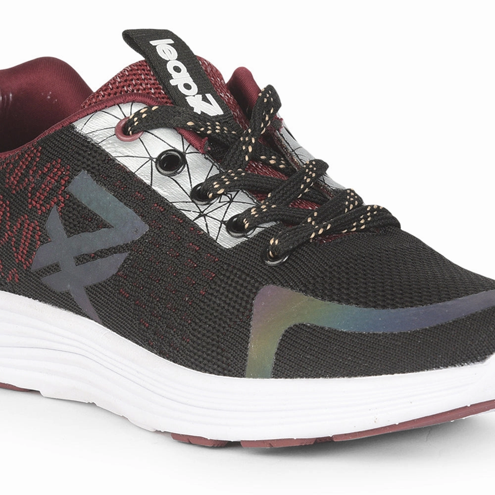Leap7x Lacing Sports Shoes For Women (Maroon) NYLA By Liberty
