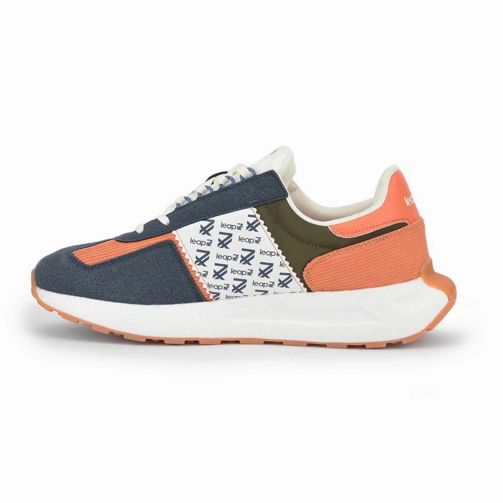 Leap7x Sports Lacing Running Shoes For Men (Blue) XL-TG-01 By Liberty