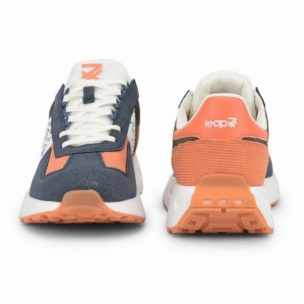 Leap7x Sports Lacing Running Shoes For Men (Blue) XL-TG-01 By Liberty