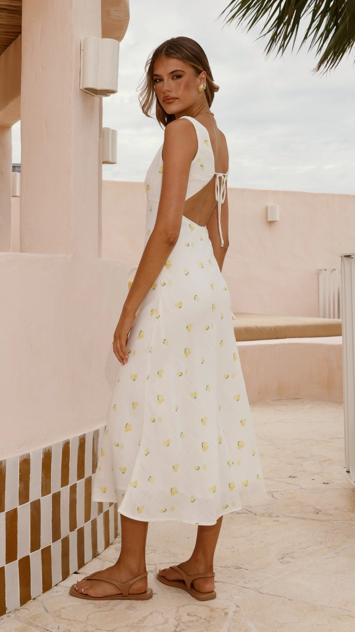 Lola Midi Dress - Limone