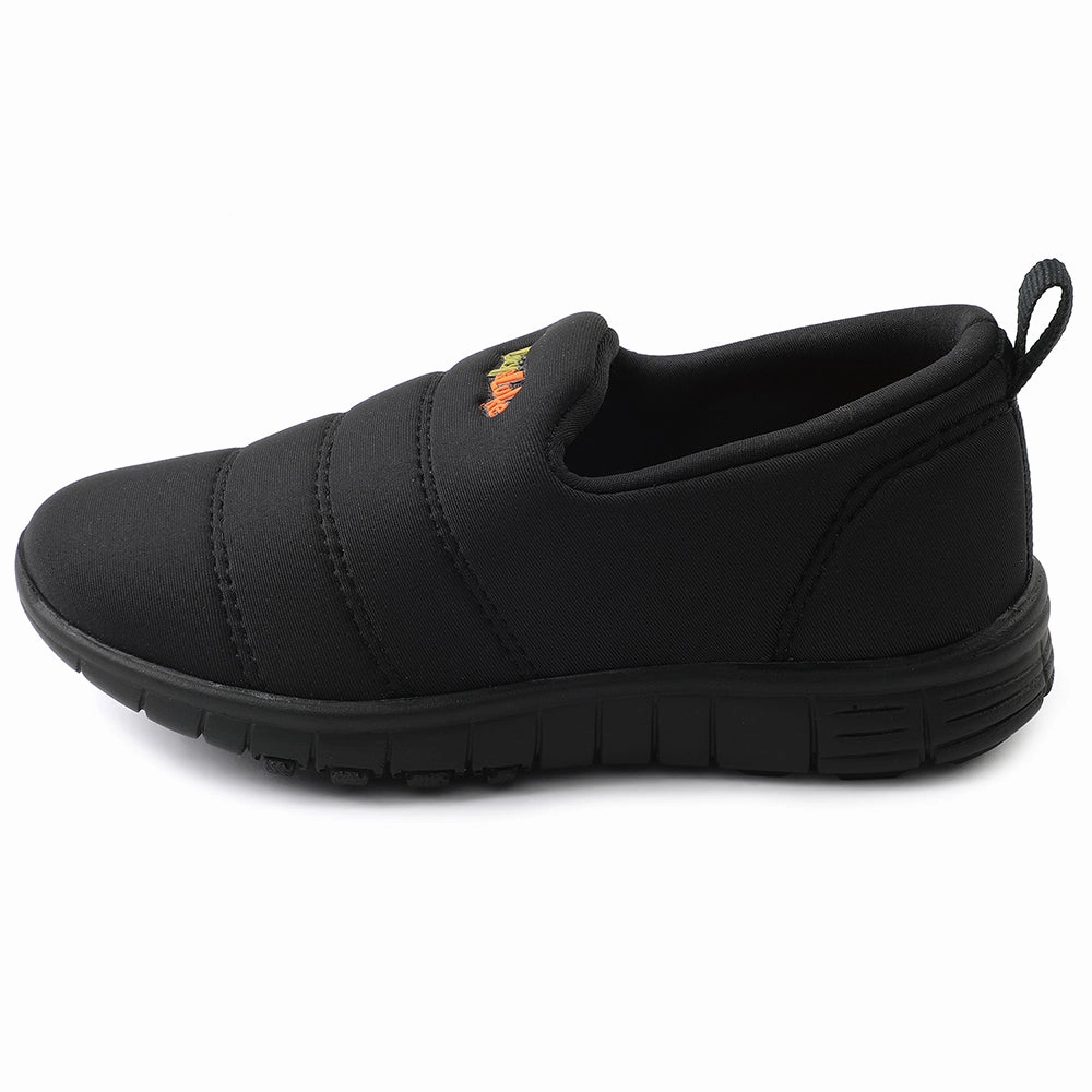 Lucy&Luke Black Sports Non Lacing Walking Shoes For Kids 2123-34 By Liberty