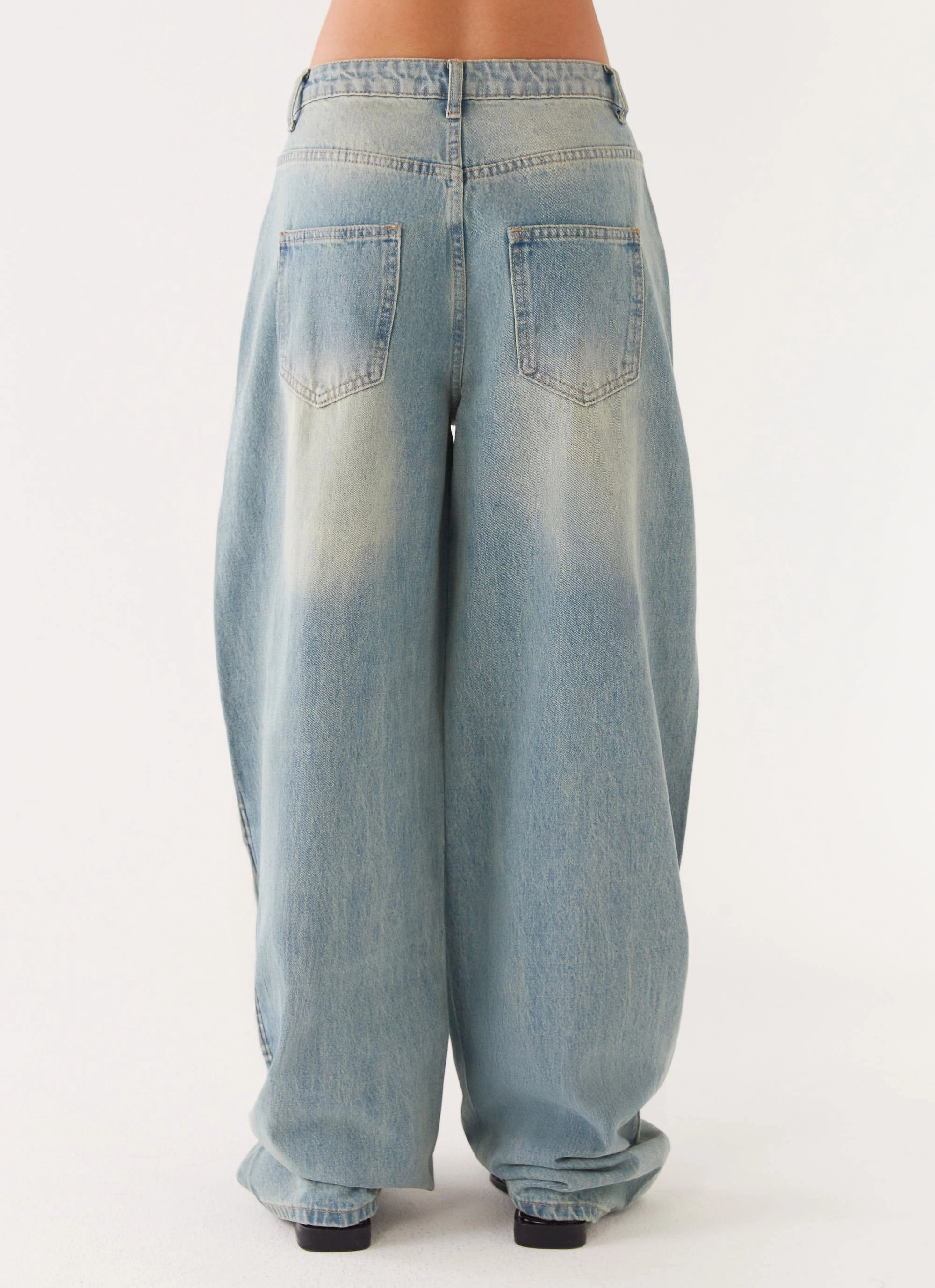 Maxwell Baggy Jeans - Washed Blue