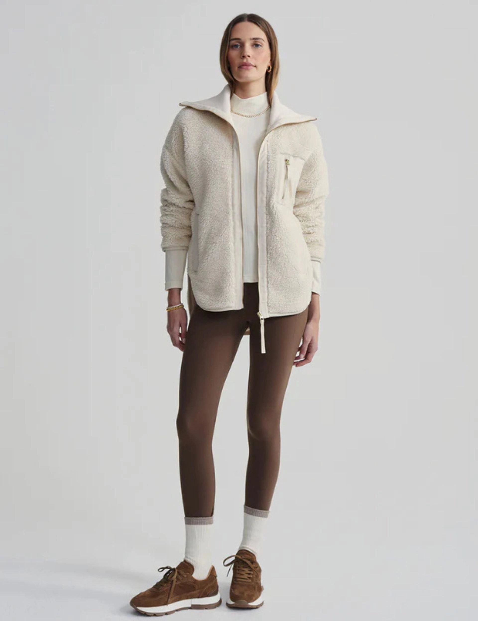 Myla Zip-Through Jacket - Sandshell