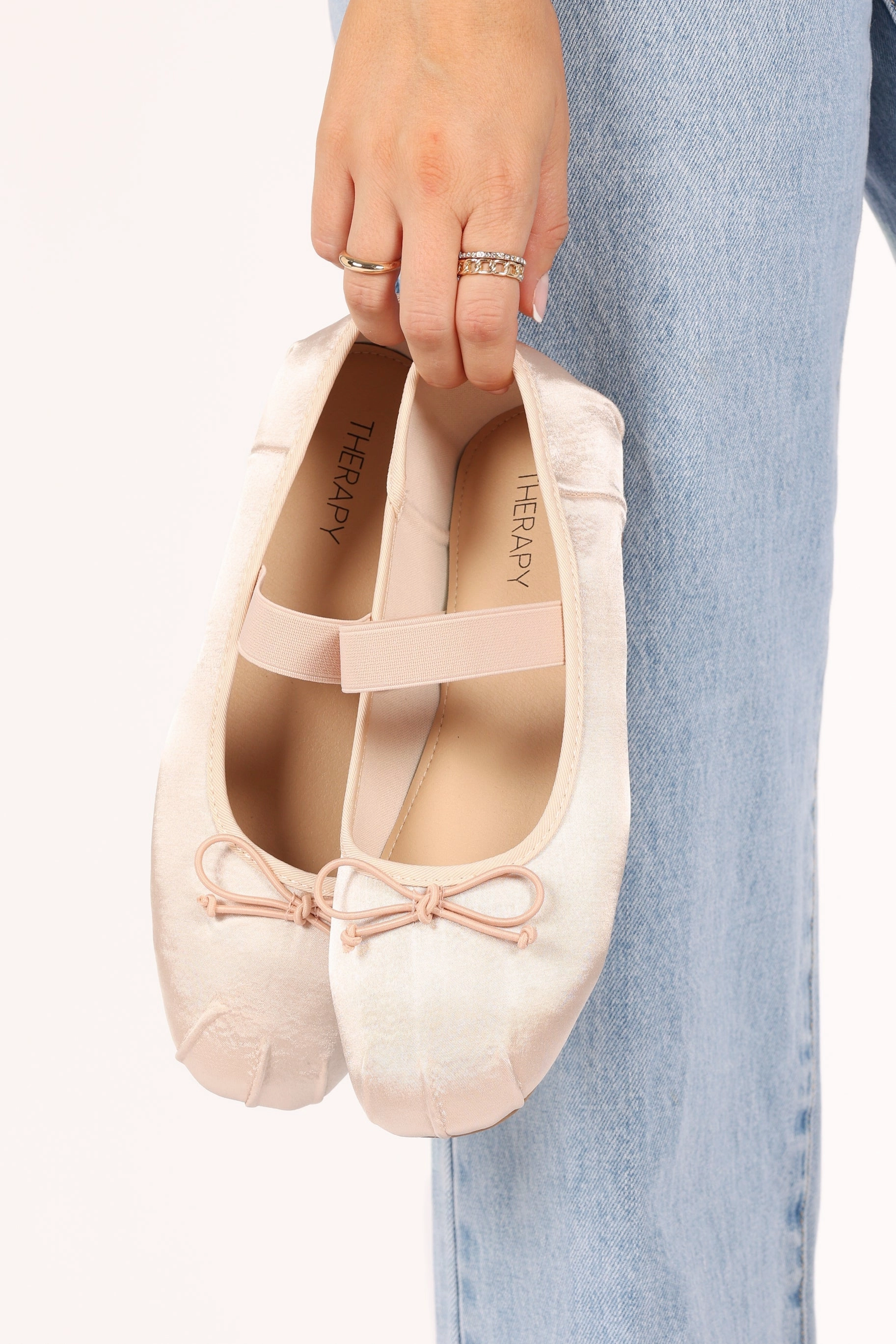 Mystic Ballet Flat - Blush Satin